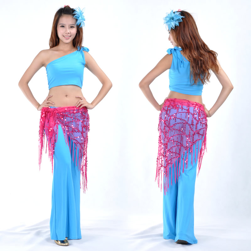 Dancewear Sequin Fringe Mesh Belly Dance Hip Scarf More Colors Dancewear Sequin Fringe Mesh Belly Dance Hip Scarf More Colors